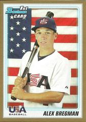 Alex Bregman [Gold] #BDPP95 Baseball Cards 2010 Bowman Draft Picks & Prospects Prices
