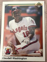 Claudell Washington #395 Baseball Cards 1990 Upper Deck Prices