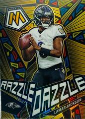 Lamar Jackson Football Cards 2023 Panini Mosaic Razzle Dazzle Prices