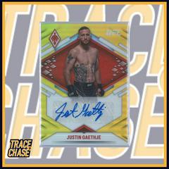 Justin Gaethje [Gold] Ufc Cards 2022 Panini Chronicles UFC Phoenix Autographs Prices