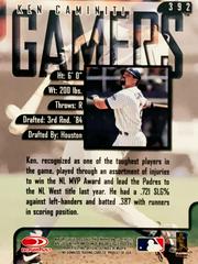 Rear | Ken Caminiti Baseball Cards 1997 Leaf Gamers