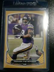 Adrian Peterson [Gold] #1 Football Cards 2014 Bowman Prices