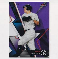 Aaron Judge [Blue Refractor] Baseball Cards 2018 Topps Finest Prices