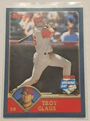 Troy Glaus #74 Baseball Cards 2003 Topps Opening Day Prices