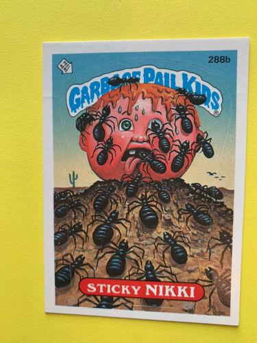 Sticky NIKKI #288b 1987 Garbage Pail Kids