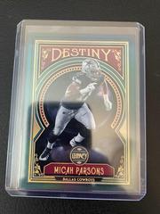 Micah Parsons #D-25 Football Cards 2022 Panini Legacy Destiny Prices