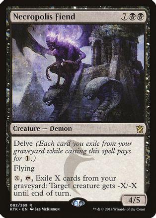 Necropolis Fiend [Foil] Magic Khans of Tarkir