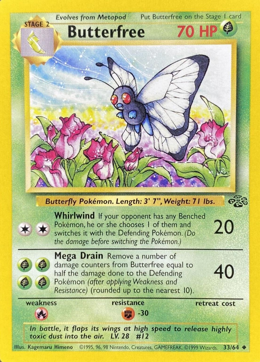 Butterfree #33 Pokemon Jungle