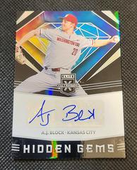 A.J. Block #HG-AB Baseball Cards 2020 Panini Elite Extra Edition Hidden Gems Prices