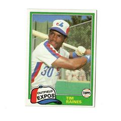 Tim Raines #816 Baseball Cards 1981 Topps Traded Prices