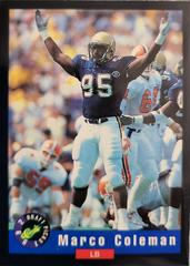Marco Coleman #54 Football Cards 1992 Classic Draft Picks Prices