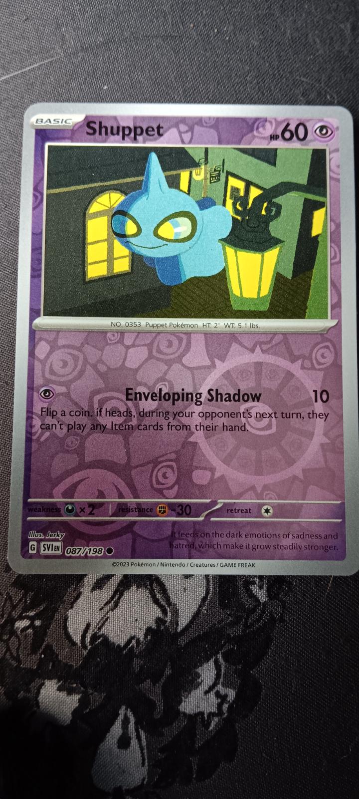 Shuppet Reverse Holo Ungraded Pokemon Scarlet Violet