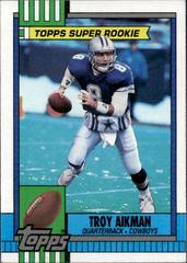 Troy Aikman [Disclaimer Back] #482 Football Cards 1990 Topps Prices