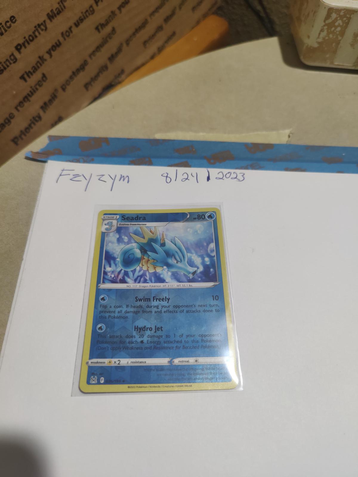 Seadra Reverse Holo Ungraded Pokemon Lost Origin