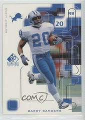 Barry Sanders #36 Football Cards 1999 SP Signature Prices