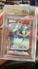 Carson Wentz [Red Crystals] #RA-CWZ Football Cards 2016 Panini Prizm Rookie Autograph Prices