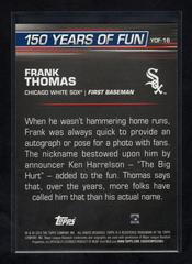 Back | Frank Thomas Baseball Cards 2019 Topps Opening Day 150 Years of Fun