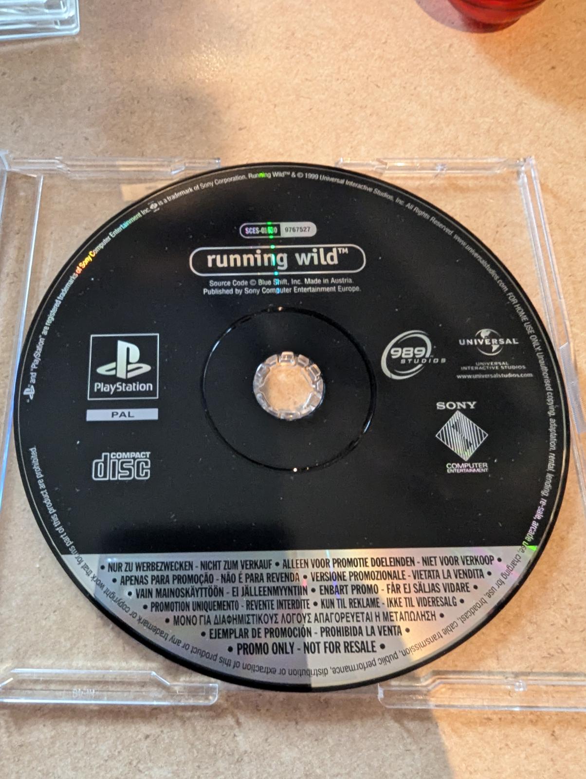 Running Wild [Promo Not For Resale] PAL Playstation