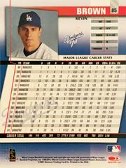 Rear | Kevin Brown Baseball Cards 2002 Donruss Fan Club
