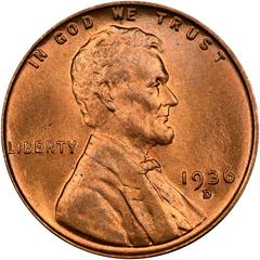 1936 D Coins Lincoln Wheat Penny Prices