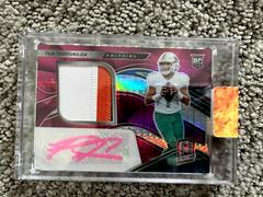 Tua Tagovailoa [Patch Autograph Neon Pink] #202 Football Cards 2020 Panini Spectra Prices