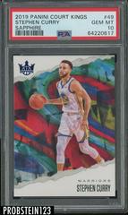 Stephen Curry [Sapphire] #49 Basketball Cards 2019 Panini Court Kings Prices
