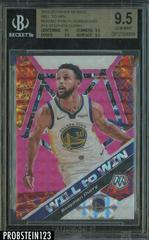 Stephen Curry [Pink Fluorescent] #14 Basketball Cards 2019 Panini Mosaic Will to Win Prices
