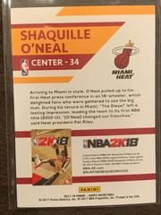 Back Of Card | Shaquille O’Neal Basketball Cards 2017 Panini Hoops Shaquille O'Neal NBA 2K