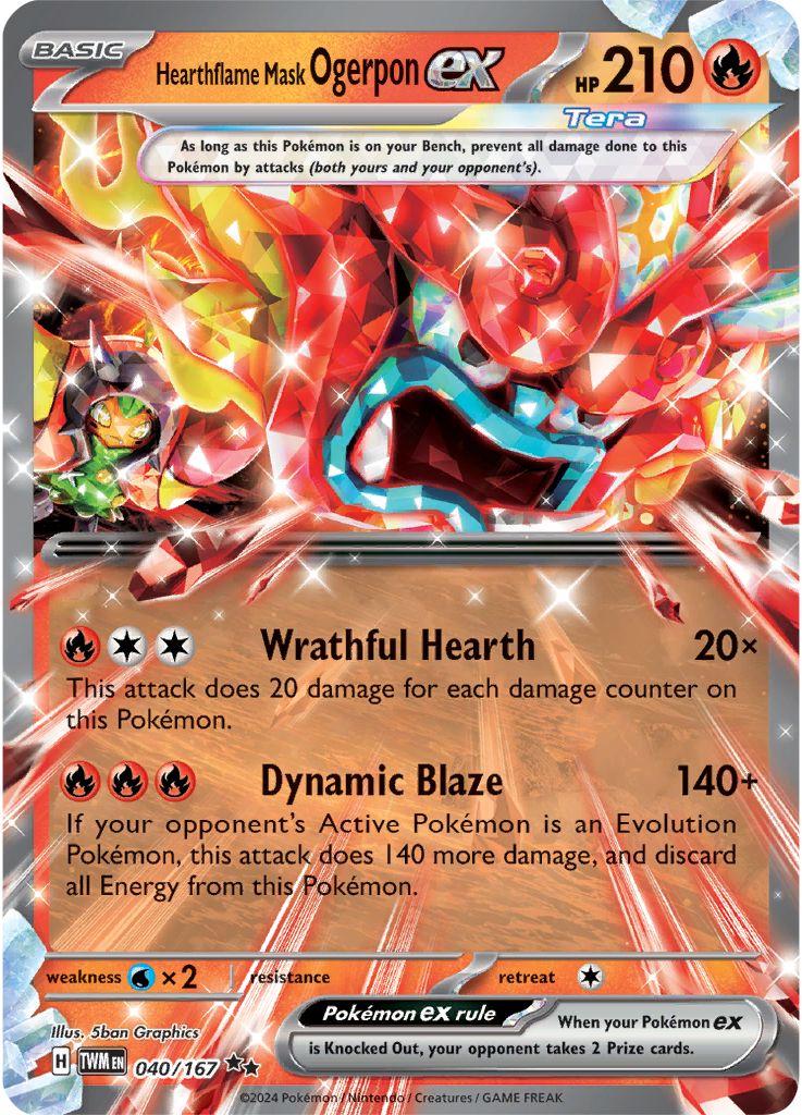 Hearthflame Mask Ogerpon ex #40 Prices | Pokemon Twilight Masquerade ...