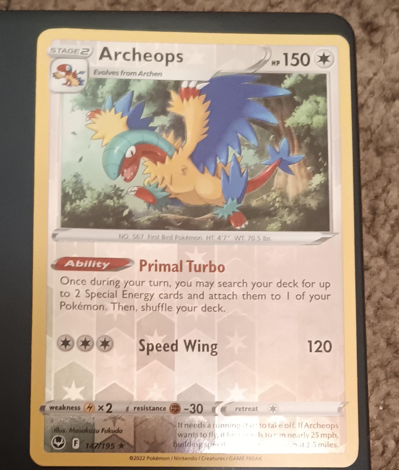 Archeops [Reverse Holo] #147 Pokemon Silver Tempest