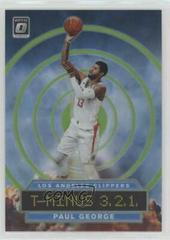 Paul George [Lime Green] #3 Basketball Cards 2019 Panini Donruss Optic T-Minus 3,2,1 Prices