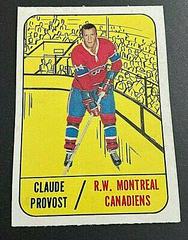 Claude Provost #71 Hockey Cards 1967 Topps Prices