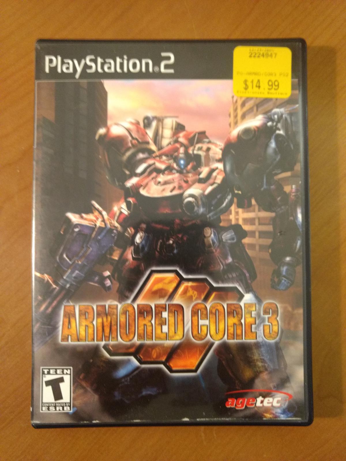 Armored Core 3 Item, Box, and Manual Playstation 2