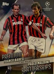 Franco Baresi, Paolo Maldini #PP-13 Soccer Cards 2022 Topps UEFA Club Competitions Premium Partnerships Prices