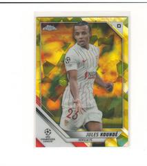 Jules Kounde [Yellow] #121 Soccer Cards 2021 Topps Chrome Sapphire UEFA Champions League Prices