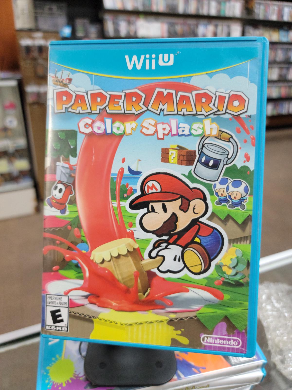 Paper Mario Color Splash Item and Box only Wii U