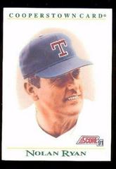 Nolan Ryan Baseball Cards 1991 Score Cooperstown Prices