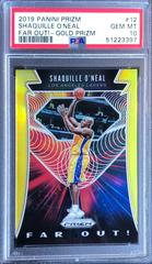 Shaquille O'Neal [Gold Prizm] #12 Basketball Cards 2019 Panini Prizm Far Out Prices