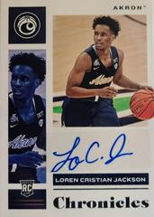 Loren Cristian Jackson #CR-LCJ Basketball Cards 2021 Panini Chronicles Draft Picks Rookie Signatures Prices