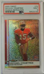 Michael Crabtree [Pigskin Refractor] #70 Football Cards 2009 Topps Finest Prices