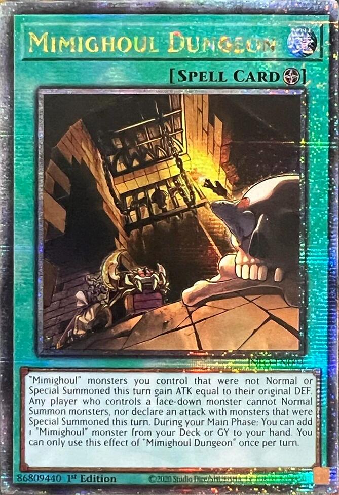 Mimighoul Dungeon [Quarter Century Secret Rare] INFO-EN094 YuGiOh The Infinite Forbidden