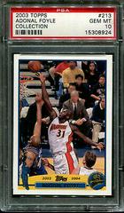 Adonal Foyle Collection #213 Basketball Cards 2003 Topps Prices