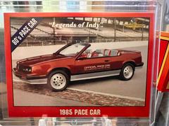 1985 Pace Car #52 Racing Cards 1992 Legends of Indy Prices