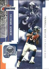 Terrell Davis #6 Football Cards 2001 Fleer Game Time Prices