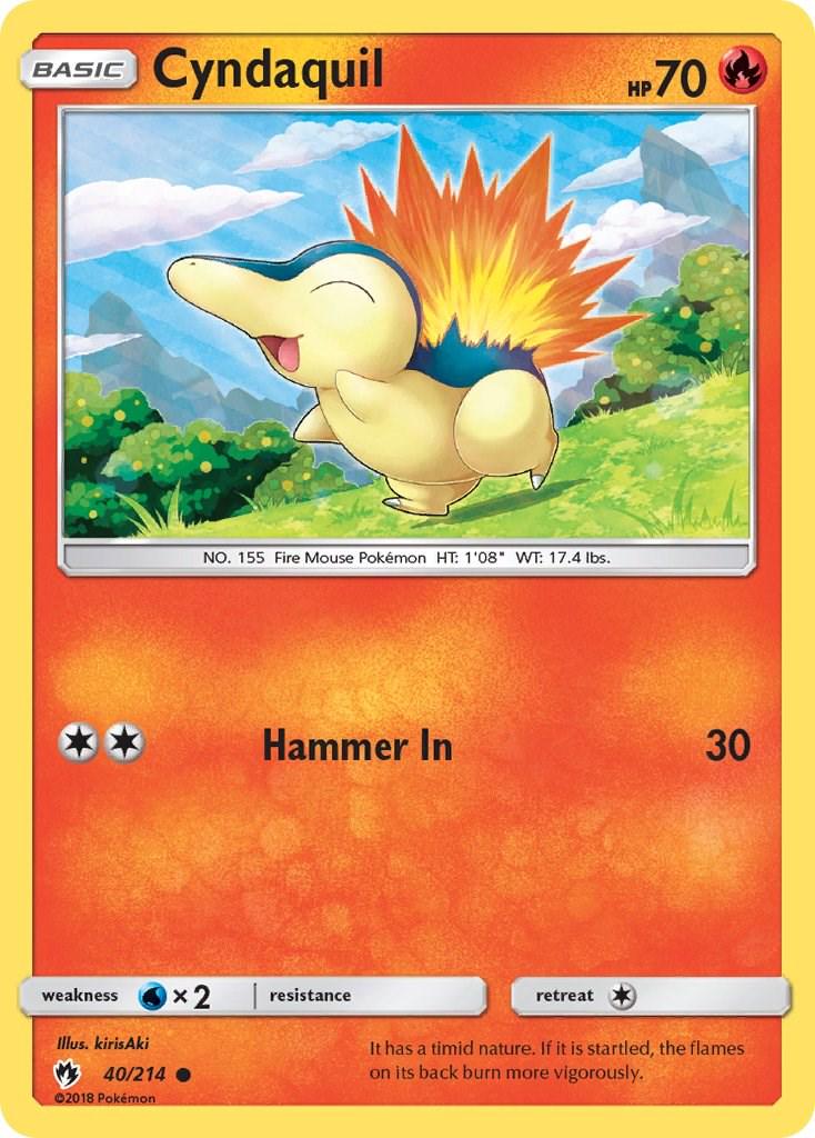 Cyndaquil #40 Pokemon Lost Thunder