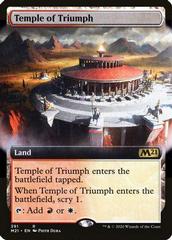 Temple of Triumph [Extended Art Foil] Magic Core Set 2021 Prices