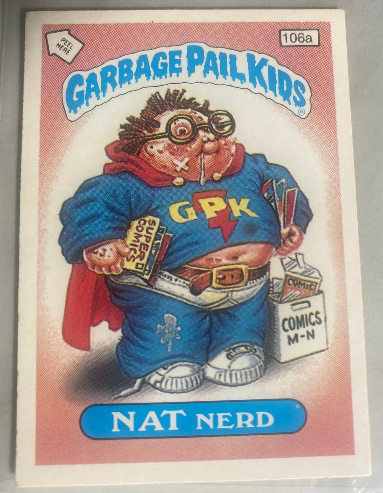 Nat Nerd #106A Garbage Pail Kids 1986 Mini