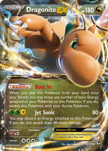 Dragonite EX #74 Cover Art