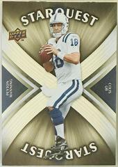 Peyton Manning [Silver First Edition] #SQ25 Football Cards 2008 Upper Deck Starquest Prices