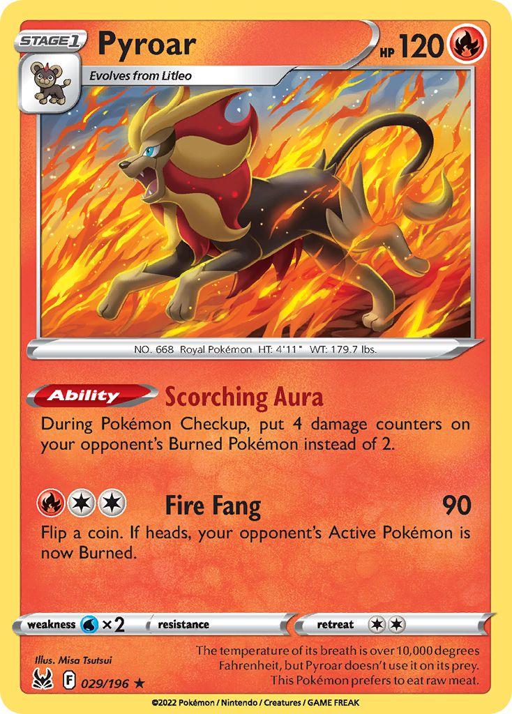 Pyroar 29 Prices Pokemon Lost Origin Pokemon Cards
